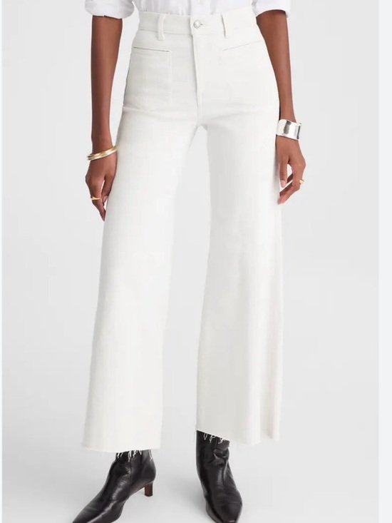 Madewell Denim - Madewell High-Rise Wide-Leg Jeans in White